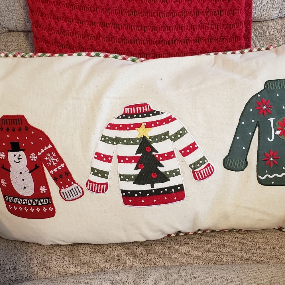 Ugly Sweater Lumbar Pillow